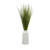 36" Greenery in White Ceramic Pot