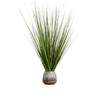 Tabletop Artificial Foliage In Ceramic Vase